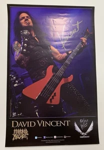Autogramm David Vincent 11”x17” Poster Morbid Angel / I Am Morbid / Terrorizer - Bild 1 von 9
