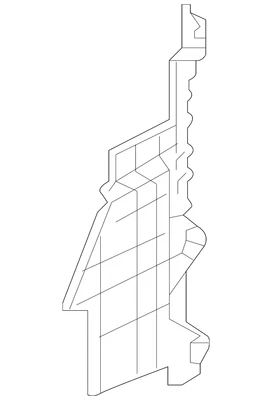 Honda 2012-2015 Honda Pilot genuíno - Guia L Air (superior) 71164-SZA-A00 - Imagem 1 de 3