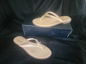 Naturalizer Liliana Damen-Sandalen 9,5 cremefarben Brulee beige Strass Riemen neu - Bild 1 von 5