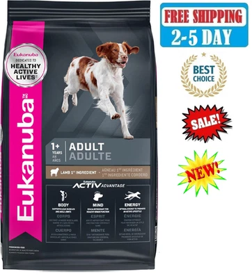 Eukanuba Adult Dry Dog Food Lamb First Ingredient Premium Nutrition 30 lb Bag - Image 1 of 4