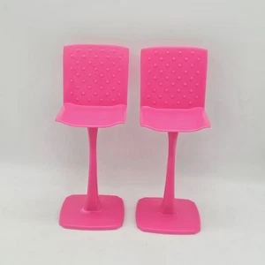 Barbie Dream House Pink Bar Stools/ Chairs x 2 Replacements_S TWO TWO - Picture 1 of 5