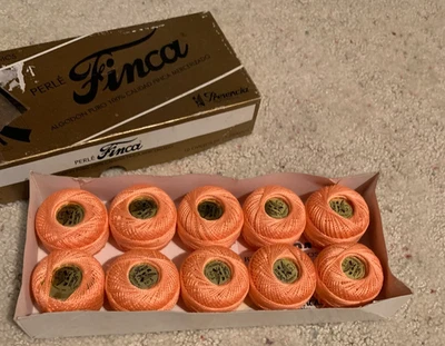 Finca Embroidery Thread  100% Cotton Floss Perla Presencia 10 Scanes of Coral - Image 1 of 4