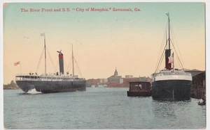 GEORGIA SAVANAH RIVER S.S. CITY OF MEMPHIS 1909 TO M.L. GRISWOLD, NEW YORK CITY - Picture 1 of 2