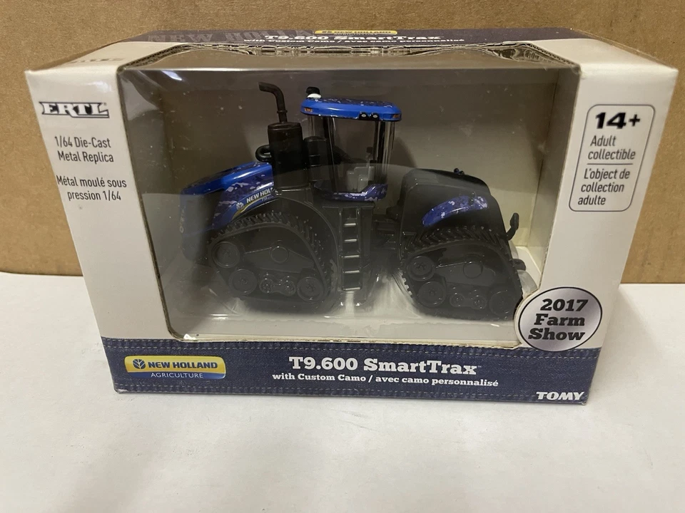 ERTL - New Holland T9.600 SmartTrax Blue Camo - 2017 Farm Show - 1:64 - Image 1 of 1