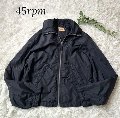 Blusón de nailon para mujer de 45 rpm azul marino de Japón Foto 1 de 4