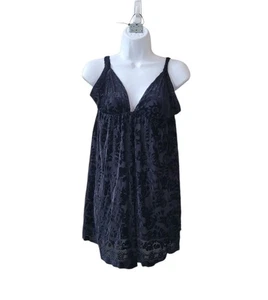 Nuevo Mini Vestido Semi Transparente Ángel Nieve Negro Intimately FREE PEOPLE L Mujer - Imagen 1 de 15