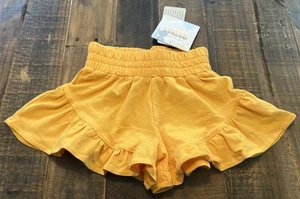 Dot Dot Smile size 3/4 girls yellow Ruffle shorts new - Picture 1 of 4