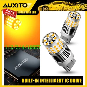 7440 T20 Amber Yellow LED Turn Signal Light Bulb Canbus Anti Hyper flash 1~10Set - Picture 1 of 12