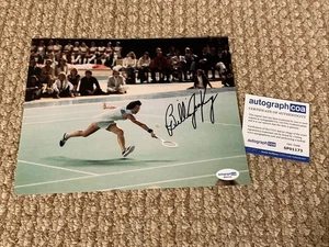 BILLIE JEAN KING SIGNED 8x10 PHOTO TENNIS LEGEND ACOA CERT RARE ๐พ๐พ LEGEND - Picture 1 of 2