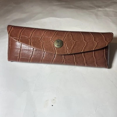 Tommy Bahama Cocodrilo Repujado Carcasa Dura Gafas Gafas Gafas de Sol Estuche Foto 1 de 4