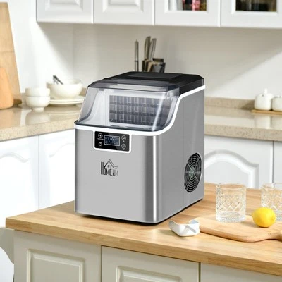 HOMCOM Ice Cube Machine 20kg/24h 2.3L Ice Cube Maker with 3.2L Water Tank - Image 1 of 4