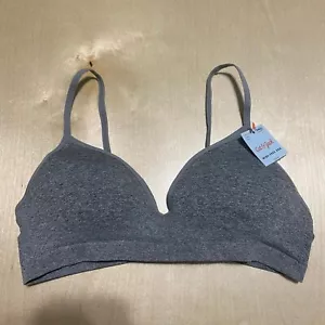 Cat & Jack Size 34A Girls' Teens Seamless Wireless Hybrid Bra in Gray - Picture 1 of 8
