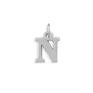 Dije alfabeto letra N plata de ley - Hecho en EE. UU. - Imagen 1 de 1