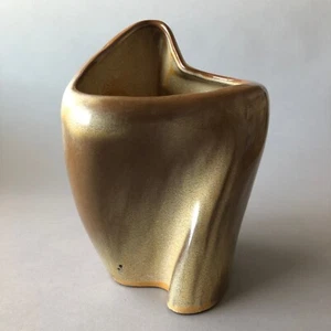 Frankoma FREE FORM VASE 7” in Desert Gold 1950s - Picture 1 of 10