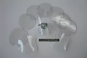 RING Displays 10 Finger CLEAR flexible plastic ring display ring stands JD020 - Picture 1 of 5