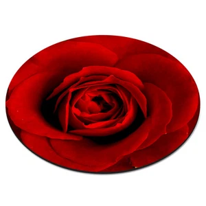 Rose Rouge Cercle Fleurs Floral Amour Valentin Jour PC Ordinateur Souris Pad Mat - Photo 1/1