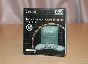 ZEIKOS 4Pc Close Up Macro Filter Kit 52mm ZE-CU452 - Picture 1 of 6