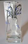 Delightful Carved Crystal Prism Vase With Flowers Doll House Miniature