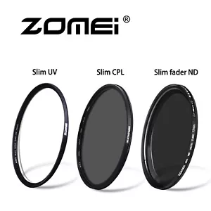 Zomei 49mm filters set slim UV&CPL&ND filters for DSLR camera Novice Essentials - Picture 1 of 12