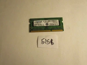 Crucial 4Gb 1600Mhz PC3-12800 DDR3 SODIMM laptop memory RAM (5151) - Picture 1 of 2