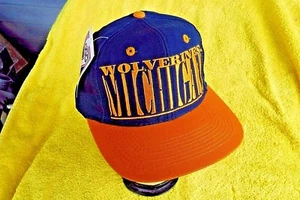 NUEVO CON ETIQUETAS/DE COLECCIÓN/OOP MICHIGAN WOLVERINES LOGO 7 ATLETISMO SNPBK GORRA/SOMBRERO NCAA SPORTS - Imagen 1 de 15