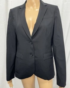 Blazer Banana Republic 96% lana vergine nero elasticizzato taglia 6 Italia vestibilità classica - Foto 1 di 23