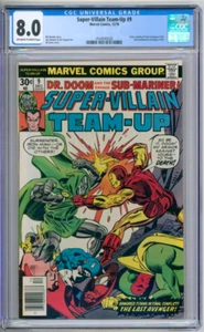 Cómics de Marvel 1976 Super-Villain Team-Up 9 clasificación CGC 8,0 en estado bastante bueno - Imagen 1 de 2