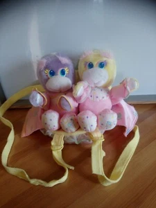 Peluches Tottles bébés jumeaux Tottles twins dans leur couffin mattel 1989 - Imagen 1 de 10