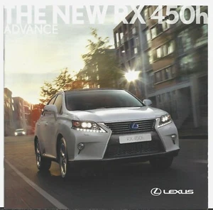 Lexus RX 450h Advance Limited Edition 2013-14 UK Market Sales Brochure - Picture 1 of 1