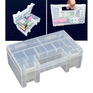 1x Hartbox Organizer Batterie Aufbewahrungsbox Tragbar Kunststoff Handwerk Organizer - Bild 1 von 9