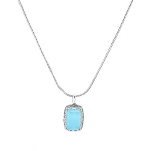 Konstantino Choice of Gemstone & Rock Crystal Doublet Pendant w/ Chain - Picture 1 of 2