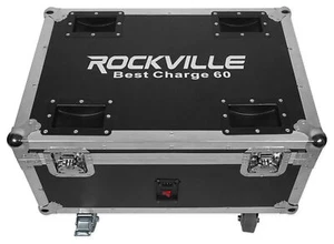 Rockville Charging Travel Road Case For (6) Chauvet DJ EZPar T6 USB Wash Lights - Picture 1 of 6