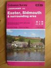 OS Ordnace Survey LANDRANGER 1:50,000 Map Sheet 192 - Exeter, Sidmouth & surroun
