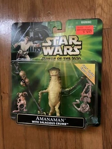Star Wars Power of the Jedi Amanaman with Salacious Crumb Actionfigur NEUWERTIG! - Bild 1 von 2