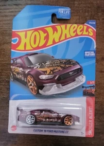 2022 CUSTOM '18 FORD MUSTANG GT #175 SPOILER ALERT 5/5 HOT WHEELS MATTEL 175/250 - Picture 1 of 8