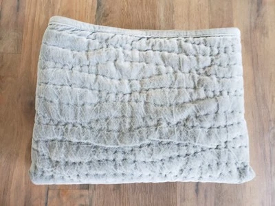 Juego de 2 fundas acolchadas artesanales de terciopelo lavado granero de cerámica azul rey Foto 1 de 3