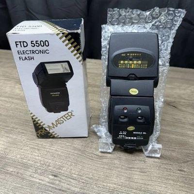 Promaster FTD 5500 Electronic Shoe Mount Flash for Cameras  New - Image 1 of 4
