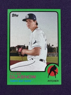 2021 Topps Archives Green Parallel #114 Tyler Glasnow /125 - Rays - Image 1 of 2