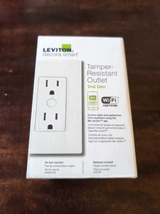 Leviton Decora Smart Outlet, Tamper-Resistant 15A, Wi-Fi 2nd Gen, Works with... - Picture 1 of 2