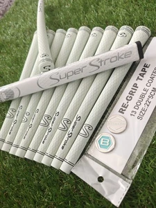 Complete set SuperStroke S Tech Golf Grips Standard off White TAPE Putter marker - Picture 1 of 4