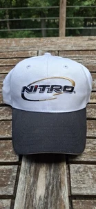 Nitro Bootsmütze Kappe verstellbar weiß & schwarz sauber gebraucht 100% Baumwolle - Bild 1 von 10