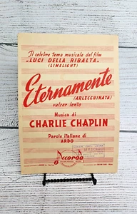Eternamente Musica di Charlie Chaplin Accordo Vintage 1953 - Bild 1 von 4