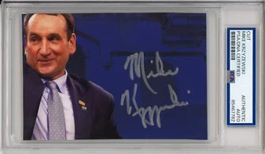 Mike Krzyzewski Duke Blue Devils Coach SIGNED PHOTO PSA DNA Autographed NCAA HOF - Picture 1 of 2