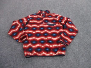 Patagonia Jacket Adult M Aztec Snap T Sweater Synchilla Fleece Logo Jumper Women - Picture 1 of 10