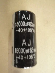 Apex Jr. 15,000Uf 63 Volt Snap In Capacitor 105 Degrees 1 3/8" X  2 13/16" - Picture 1 of 3
