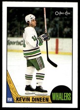 1987 O-Pee-Chee Hockey Kevin Dineen 124 Hartford Whalers