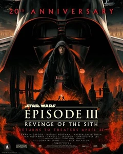 Star Wars 2025 Marks The 20th Anniversary Episode Iii Revenge Of The Sith Poster - Picture 1 of 7