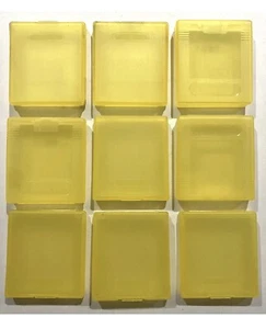 9 Authentic Cartridge Cases for Game Boy Game Boy Color DMG Nintendo Yellow - Picture 1 of 1
