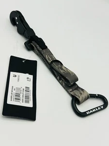 NEW OAKLEY KEYCHAIN LANYARD CLAW CARABINER DARK GRAY CAMOUFLAGE METAL MILITARY - Picture 1 of 5