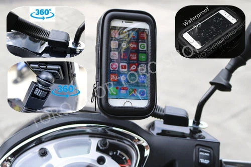 Motorcycle Universal Mobile Phone Device Note Holder Iphone Samsung Huawei One+ - Image 1 of 4